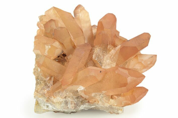 Tangerine Quartz Crystal Cluster - Brazil #259270